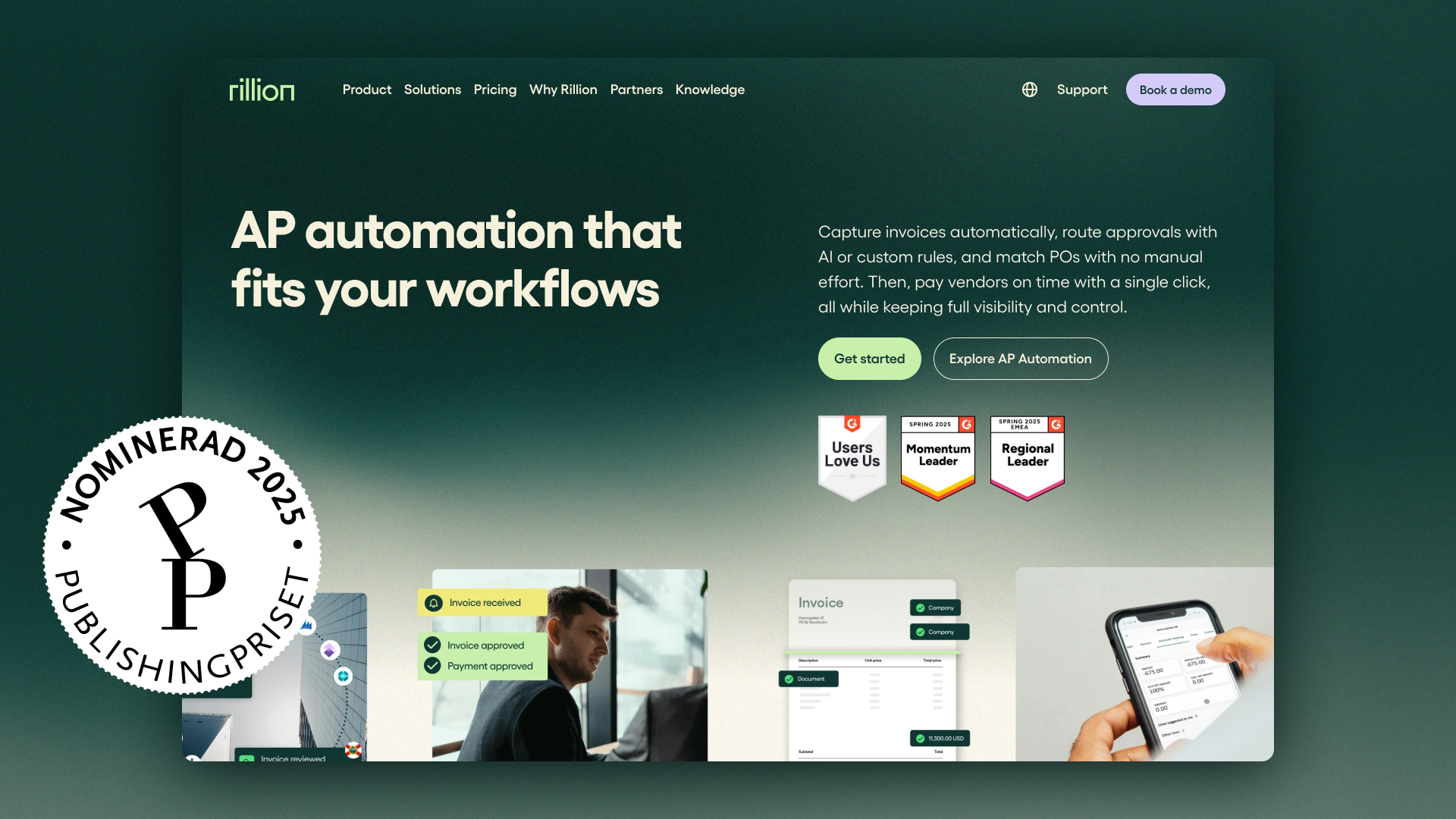 Invise nominated for Publishingpriset 2025 with Rillion’s new website